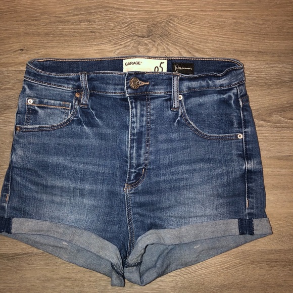Ultra high rise blue jean shorts - Picture 1 of 2